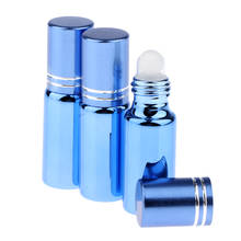 3Pcs Empty Roll On Bottles 5ml UV Protection Glass Roller Bottles Containers Vials For Perfume Essential Oils Lip Gloss 2024 - buy cheap