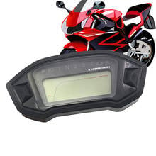 Velocímetro da motocicleta lcd velocímetro digital odômetro tacômetro com sensor de velocidade universal motor plástico 2024 - compre barato