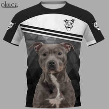 CLOOCL 2021 Newest Pit Bull Terrier 3D Printed Men Women T Shirt Harajuku Summer Short Sleeve Casual Unisex Tops Drop Shipping 2024 - buy cheap