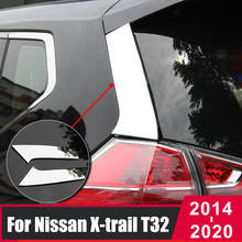 For Nissan X-trail X trail t32 Rogue 2014-2020 ABS Chrome Rear Window Spoiler Side Pillar Post Cover Trim Molding Accessories 2024 - buy cheap