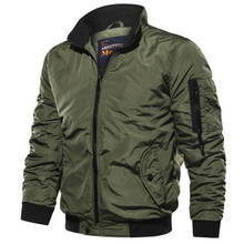 Jaquetas bomber masculinas, jaqueta de beisebol de zíper sólida com gola alta, moda casual para primavera e outono, 5xl 2024 - compre barato