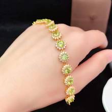 New olivine women's bracelet. The latest design. Personality. Exquisite. 925 Sterling Silver Rose Gold 2024 - buy cheap