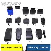 New 2019 14 Type Optional CASE ELM327 OBD2 Connector J1962m Plug with Enclosure Obd 16pin 12V  Male Connector 2024 - buy cheap
