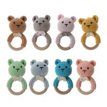 1 Pc Nursing Baby Teether Natural Wooden Teething Ring Hand Weave Organic Rattle Toys 2024 - buy cheap