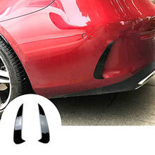 Au05-amortecedor traseiro spoiler saída de ventilação de ar guarnição acessórios capa estilo do carro para mercedes benz e classe e coupe c238 (preto) 2024 - compre barato