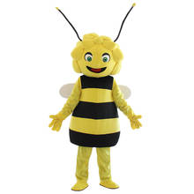 Halloween Cute The Bee Mascot Costume Suits Party Cosplay Game Dress Adults Size Birthday Cartoon Character Mascot Costume Gift 2024 - buy cheap