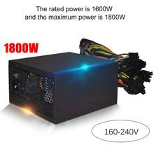1800W ATX Modular Mining PC Power Supply Supports 6 Graphics Card 160-240V Power Supply Mining Machine industrial power supply 2024 - buy cheap