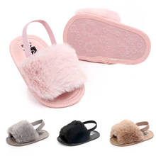 Sandalha para bebê recém-nascido, sapato de berço com sola macia para meninas de 0-18 meses 2024 - compre barato