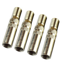 4 Pieces Chrome Plated Brass Car Vehicle Bike Motorcycle Copper Tire Tyre Valve Extension Caps 2024 - buy cheap