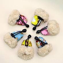 4Pcs Pet Winter Rain Boots Pet Protection Soft-soled Pet Dog Shoes Fleece Liner Cartoon Waterproof Anti Slip Shoes For Dogs # 2024 - buy cheap