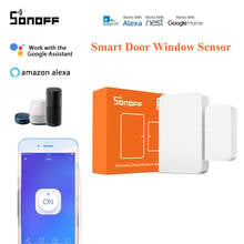 SONOFF-Sensor de ventana y puerta inteligente SNZB-04 Zigbee, para aplicación eWelink minialarma, funciona con SONOFF Zigbee Bridge, Google Home y Alexa 2024 - compra barato