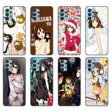 Capa protetora para smartphone, proteção em tpu preta para telefone inteligente, para samsung galaxy vários modelos Anime hirasawa yui 2024 - compre barato