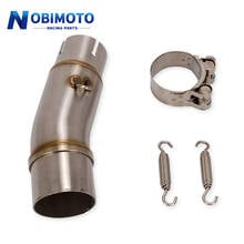 Motorcycle Exhaust Middle Pipe Link Pipe Slip On Section Muffler Section for Kawasaki NJ 400 Ninja400 Ninja 400 Z400 2018-2019 2024 - buy cheap