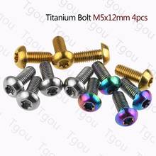 Tgou Titanium Bolt M5x12mm Torx Head Screw for Water Bottle Cage Fixing Bolts Air Pump Holder Fixed Screws 4pcs 2024 - buy cheap