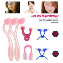 3pcs/set Nose Up Shaping Shaper Massage Roller Clip Clipper Lifting Bridge Straightening Beauty Nose Clip Corrector Face Care 2024 - buy cheap