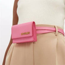 Famous Designer Brand J PU Leather Waist Messenger Bags for Women, 2 Sizes 2024 - buy cheap