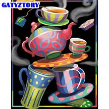 Pintura por números gatyzance, kit de pintura por números de parede para adultos., decoração moderna para casa, 60x cm. 2024 - compre barato