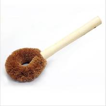 Wood Handle Kitchen Coco Sisal Wash Brushes Household Cleaning Tools kitchen Dish Bowl Tableware Washing Cleaning Brush 2024 - buy cheap