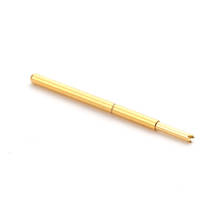 Tubo de aguja de Pin de prueba de resorte chapado en oro de cabeza redonda pequeña, PA75-Q1, 100 MM de longitud, 1,02mm, sonda PCB, 16,5 unids/paquete 2024 - compra barato