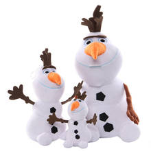 Disney animais de pelúcia olaf, brinquedo frozen, 12/20cm, boneco de neve para crianças de 2 anos, kawaii, plushie, desenhos animados, brinquedos para o dia das crianças 2024 - compre barato