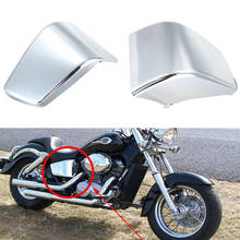Capa cromada para bateria de carenagem, acessório de proteção para motocicleta honda shadow ace 750 vt400 97-03 2024 - compre barato
