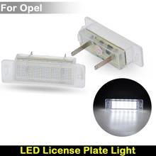 For Opel ASTRA-F 1992-1998  Calibra 1989-1997  Car Rear White LED License Plate Light Number Plate Lamp 2024 - buy cheap