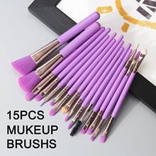 15Pcs/Set Women Foundation Powder Eyeshadow Blusher Soft Brushes Makeup Kit maquillage Cosmetic Tools Make-up Tools 2024 - buy cheap