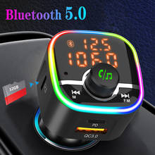 PD QC3.0 Quick charger Car MP3 Player TF U Disk audio receiver Bluetooth 5.0 FM modulator Fast Car USB Charging Handsfree call 2024 - buy cheap