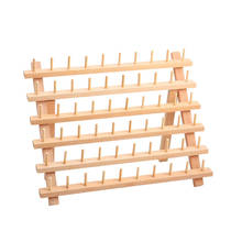 Soporte de madera para carrete, organizador de hilo, cono plegable, montaje en pared, 60 2024 - compra barato