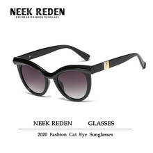 Retro Cat Eye Sunglasses Women's Fashion Vintage Brand Designer Female Sunglasess Alloy Rivet Sunnglases Gafas De Sol Mujer 2024 - buy cheap