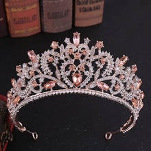 Baroque Crown Bride Headbands Crystal Crown Rhinestone Hair Jewelry Pageant Prom Women Head Wedding Hair Accessories Tiaras 2024 - buy cheap