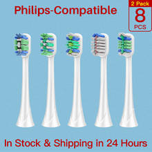 8PCS Philips Sonicare Heads Replacement Heads For Sonicare Diamond Clean HX3/6/9 Series Electric Toothbrush 2024 - buy cheap