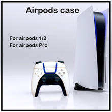 Airpods caso adequado para airpods 1/2 pro apple fone de ouvido bluetooth conjunto gamepad s5 criativo dos desenhos animados caso airpods pro caso 2024 - compre barato