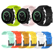 Силиконовый сменный ремешок для Suunto 9/9 Baro D5 /Spartan Sport наручные часы HR/Baro медный ремешок для часов 2024 - купить недорого