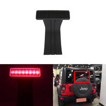 1x diodo emissor de luz de alta-montagem brilhante terceira luz de freio vermelha para jeep wrangler jk 2007-2017 oem não: 68048581aa 2024 - compre barato