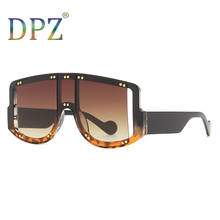 Новые модные цельные Роскошные брендовые солнцезащитные очки в стиле панк Модные индивидуальные солнцезащитные очки с заклепками в большой оправе UV400 Солнцезащитные очки 2024 - купить недорого