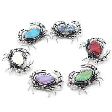 1Pcs Cute Insect Brooches Crab Shape Alloy Brooch 6 Colors Available for Wedding Party Dress Coat Pin Jewelry Gifts
