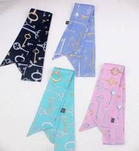 100*5cm New Key Binding Bag Handle Small Ribbon Variety Silk Scarf Hair Band Headscarf Female 2024 - buy cheap