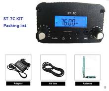 Transmisor estéreo PLL FM, Antena pequeña, fuente de alimentación, 7W/1W 2024 - compra barato