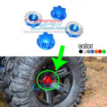 Gpm-tampas de roda com fechadura de liga de alumínio, 22mm, para eixos dianteiros e traseiros, para caminhão monstro 1/5, 6s/8s 77086-4 2024 - compre barato