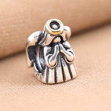 S925 Silver  DIY Jewelry Vintage Cute Angel Charm fit Lady Bracelet Bangle Lady Gift Bead 2024 - buy cheap