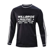 Willbros-Camiseta de manga larga para Motocross para hombre, camiseta de Moto de carreras, superretro 2024 - compra barato