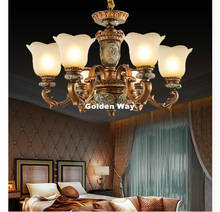 Candelabros modernos, lámpara de cristal manchado, pantalla de aleación, D100cm, 10 brazos, decoración de cama, accesorio de iluminación 2024 - compra barato