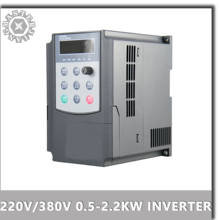For CNC spindle motor 220V/380V 0.5/0.75/1.5/2.2KW Inverter VFD Spindle Inverter 220v 380v Frequency Drive Inverter VFD . 2024 - compre barato