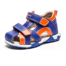 NEW 1pair boy Genuine Leather Children Sandals Orthopedic,Super Quality Kids Summer Shoes 2024 - buy cheap