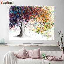 5D DIY Diamond Painting Full Drill Square Diamond Embroidery Color Trees Picture of Rhinestones Diamond Mosaic Home Decoration 2024 - buy cheap