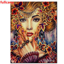 5D DIY Diamond Painting Flower Lady Diamond Embroidery Sale Full Square Round Drill Diamond Mosaic Decor Home Gift,JX2097 2024 - buy cheap