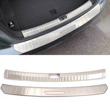 Car accessories For Audi A6 C8 2019 Stainless Steel Rear Inner Trunk Boot Bumper Guard Plate Protector Molding Trim 2pcs 2024 - buy cheap