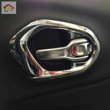 For Jeep Cherokee KL2014 2015 2016 2017 2018  Car ABS Chrome Inner Door Bowl Protector Frame Panel Cover Trim Auto Accessories 2024 - buy cheap