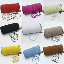 Chzimade-cinta elástica de LICRA para costura, banda plana redonda de alta elasticidad de 3x0,5mm, accesorios de ropa Diy 2024 - compra barato